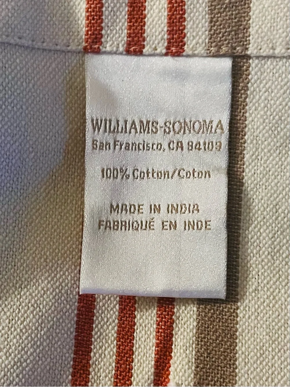 Like New Williams Sonoma Table Runners 108x20